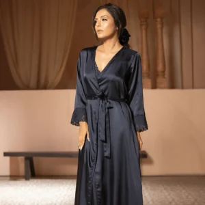 Silky Nighty & Gown Set 724